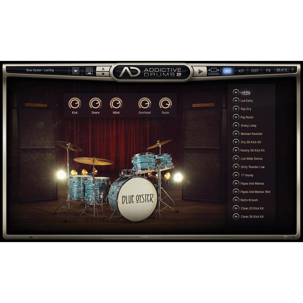 XLN Audio Blue Oyster AD2 ADPAK - Virtual Drum Kit