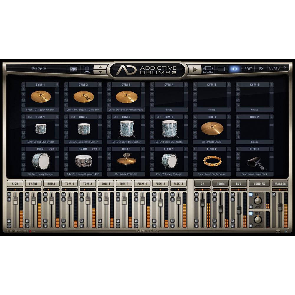 XLN Audio Blue Oyster AD2 ADPAK - Virtual Drum Kit