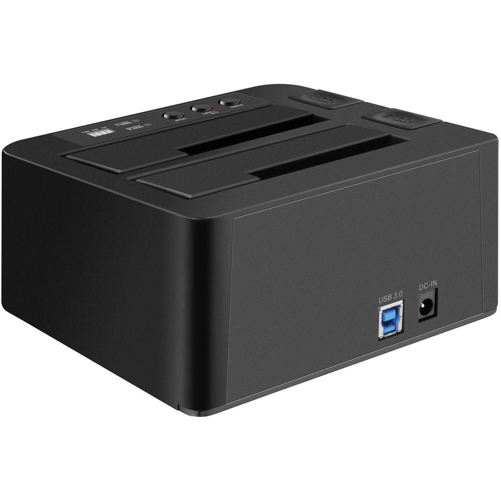 Aluratek USB 3.1 Gen 1 Superspeed Dual Bay External SATA Hard Drive Duplicator