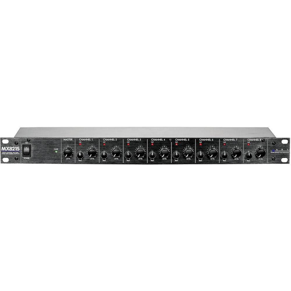 ART MX821S - Eight-Channel Mic Line Mixer with Stereo Outputs