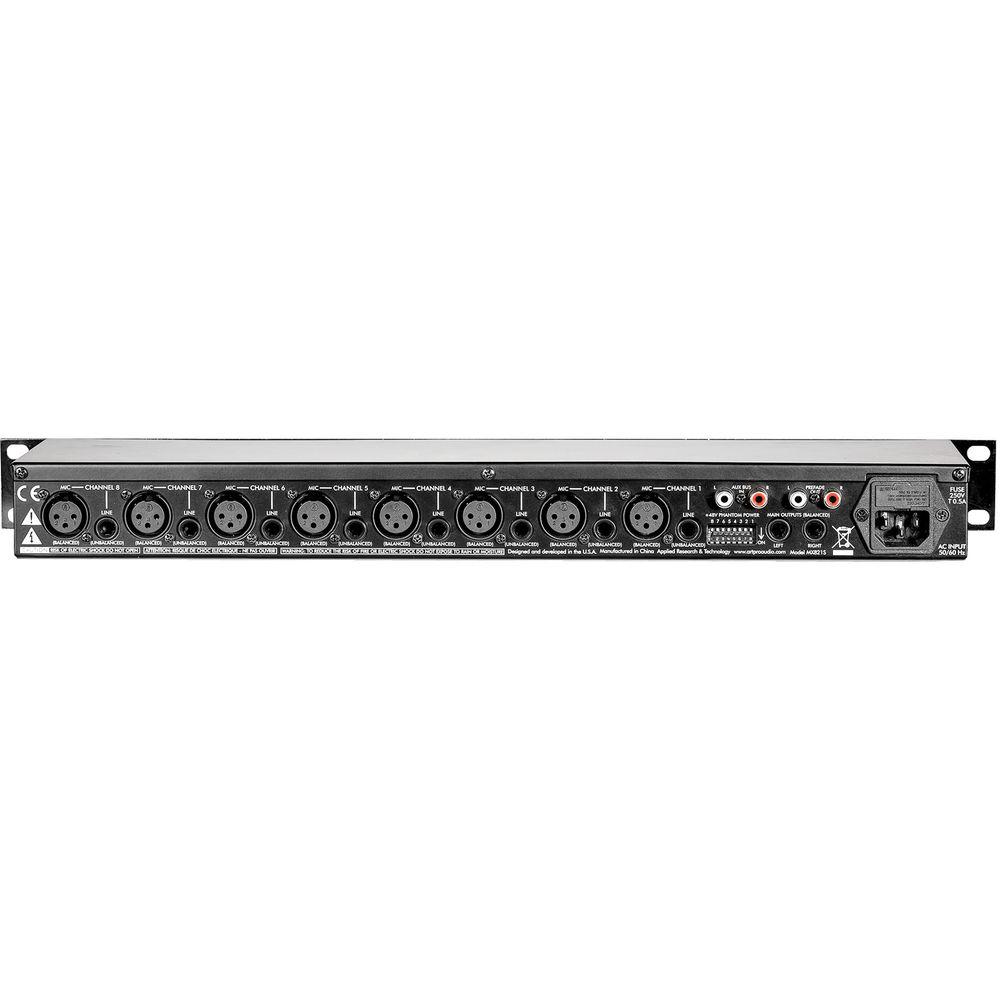 ART MX821S - Eight-Channel Mic Line Mixer with Stereo Outputs