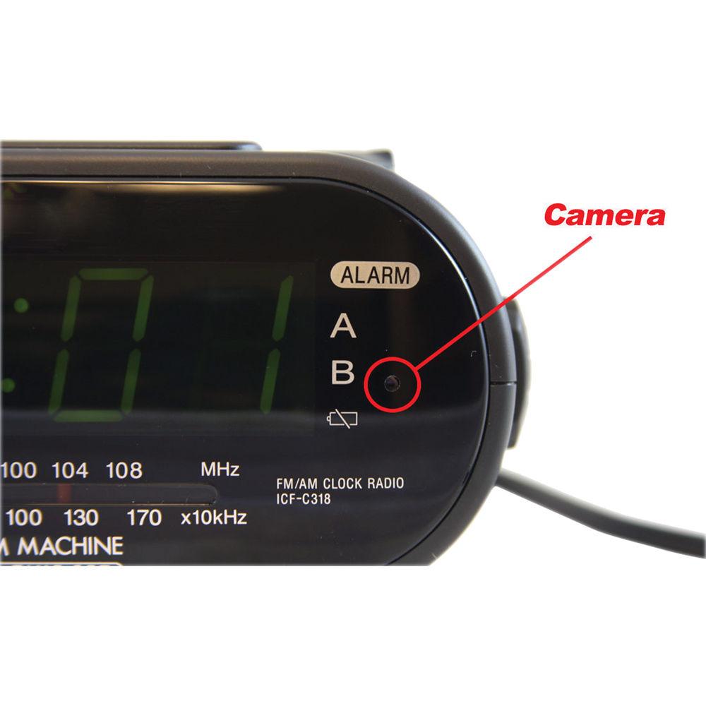 Bolide Technology Group BR2130 Self-Recording Sony Radio Clock with Hidden Spy Camera and DVR