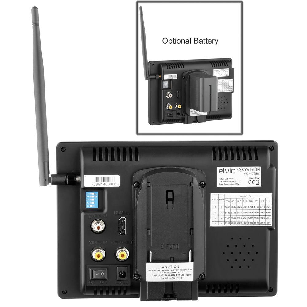 Elvid SkyVision WCM-758G 7" Wireless LCD Monitor