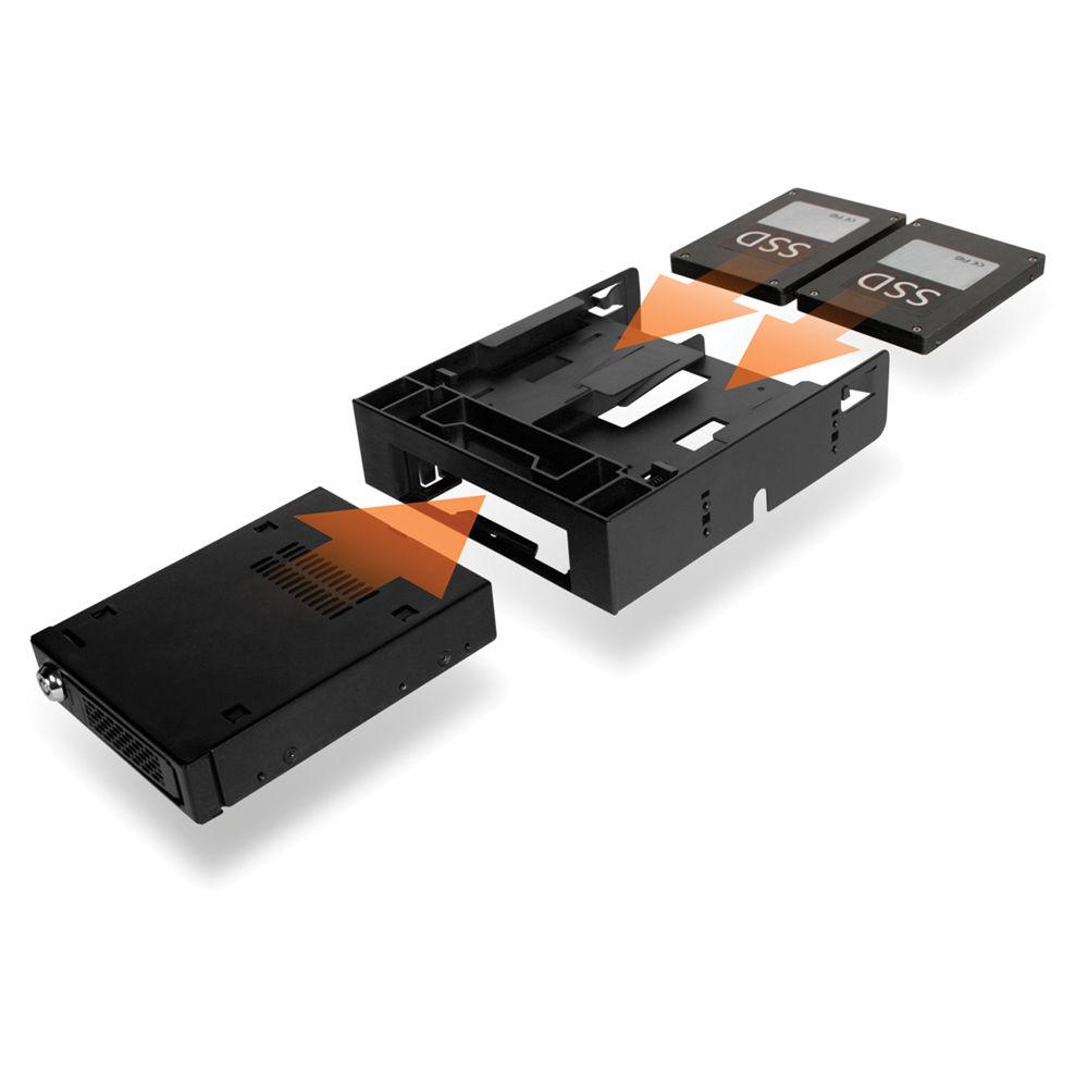 Icy Dock FLEX-FIT Trio 2 x 2.5" HDD SSD to 5.25" Bracket 3.5" Bay