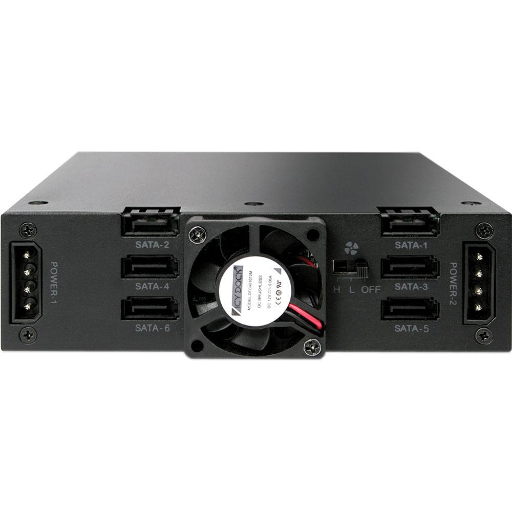 Icy Dock ToughArmor MB996SP-6SB 6 x 2.5" SATA HDD SSD Backplane Cage