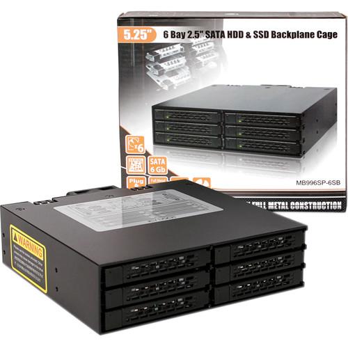 Icy Dock ToughArmor MB996SP-6SB 6 x 2.5" SATA HDD SSD Backplane Cage
