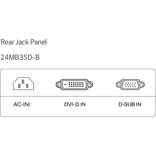 LG 24MB35D-B 23.8" Widescreen LED Backlit IPS Monitor