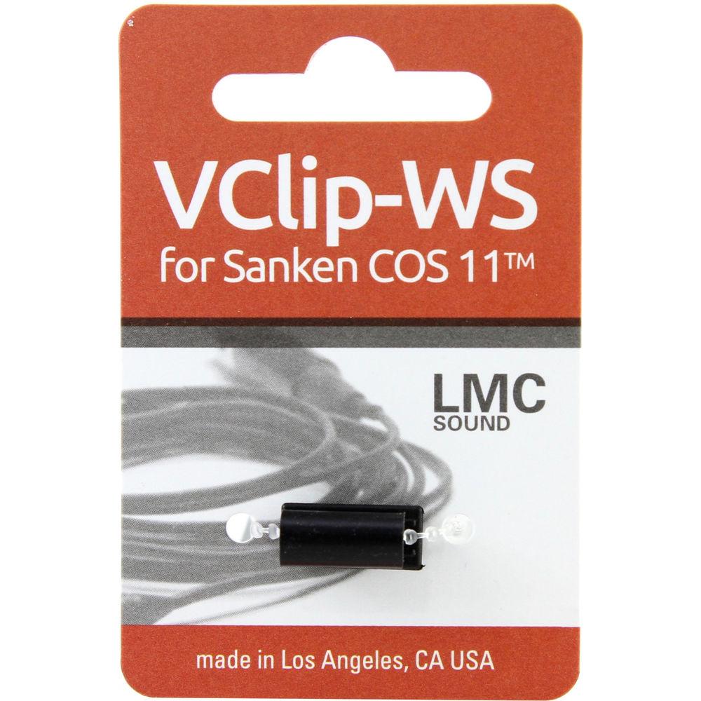 LMC Sound SANVPRWS-BK Vampire Clip for Sanken COS-11 Lavalier Mic with WS-11 Windscreen