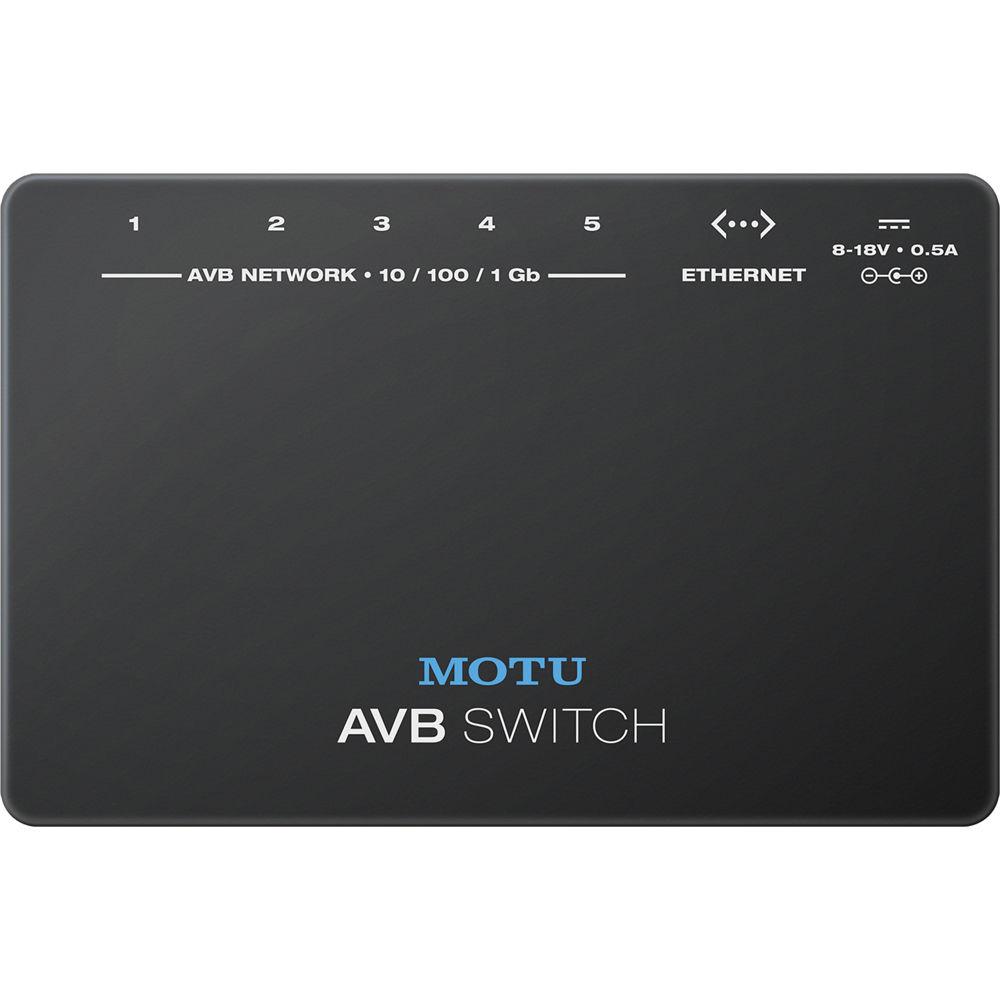 MOTU AVB Switch - Five-Port AVB Ethernet Switch