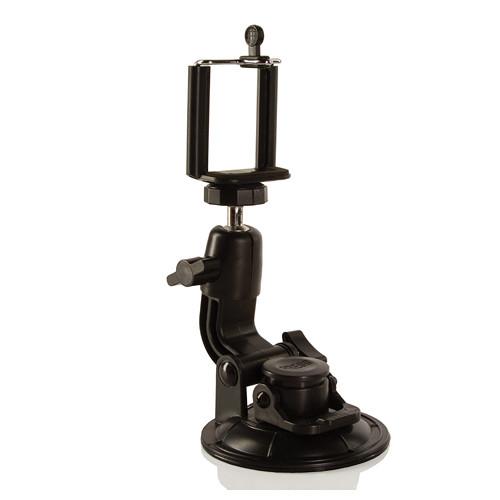 SHILL Suction Cup Mount with Smartphone and GoPro Adapters