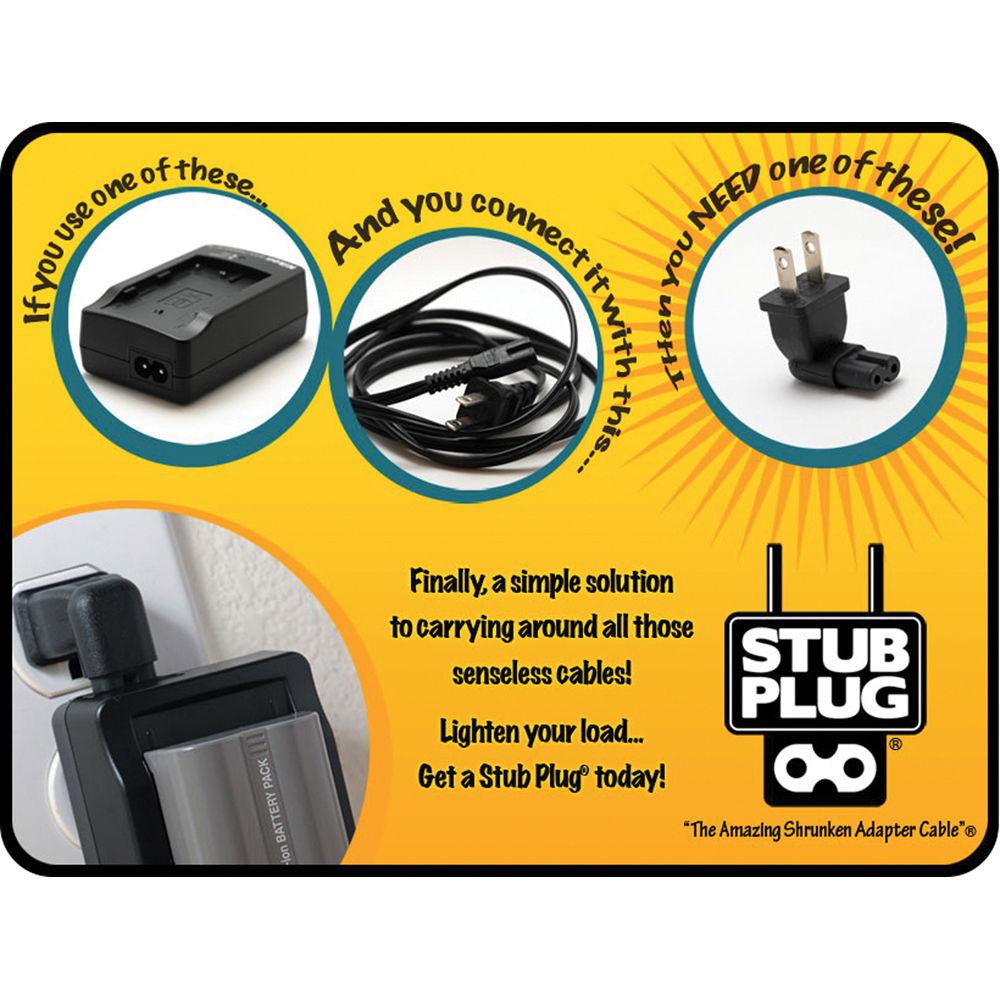 Stub Plug Adapter for Camera Battery Chargers