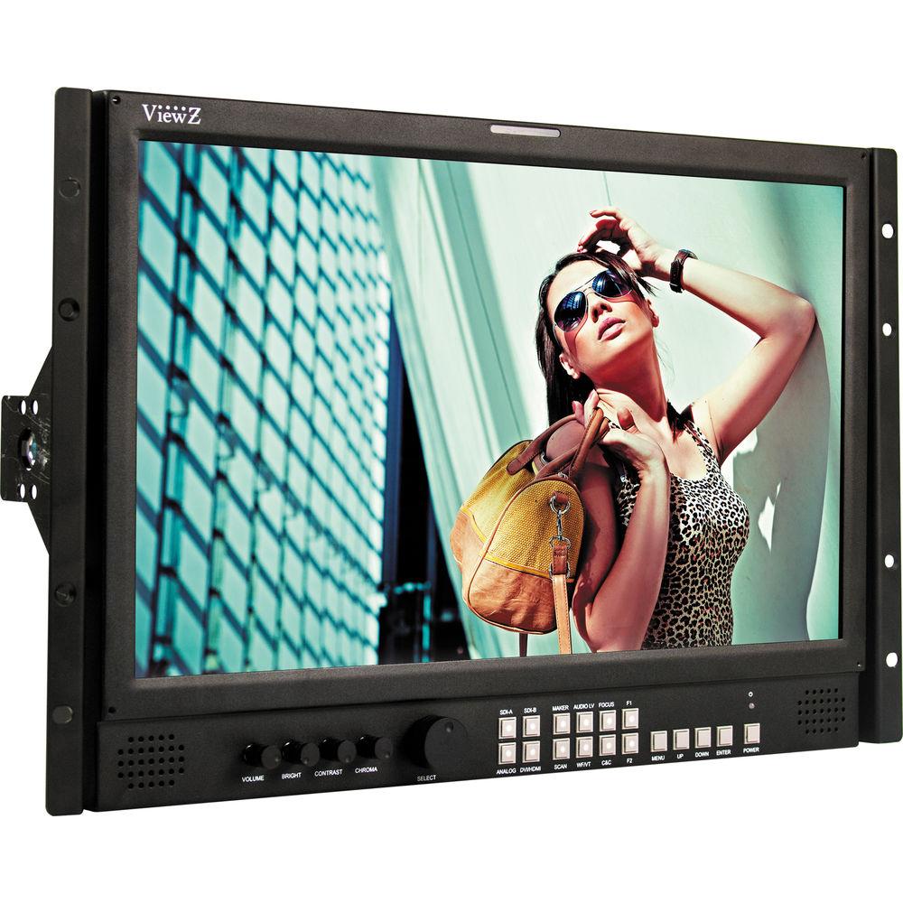 ViewZ VZ-185RM-P 7RU 18.5" 3G-SDI & 8-Bit Panel Video Production Rackmount Monitor