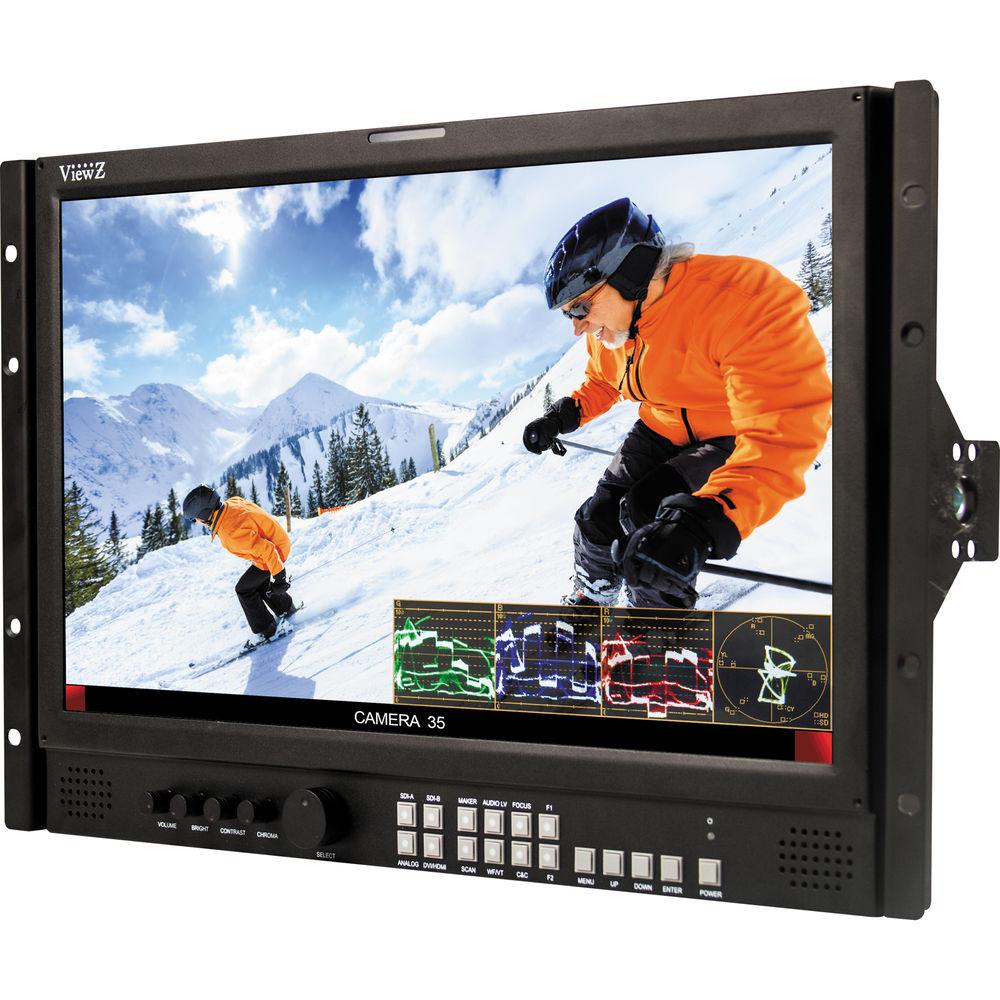 ViewZ VZ-185RM-P 7RU 18.5" 3G-SDI & 8-Bit Panel Video Production Rackmount Monitor