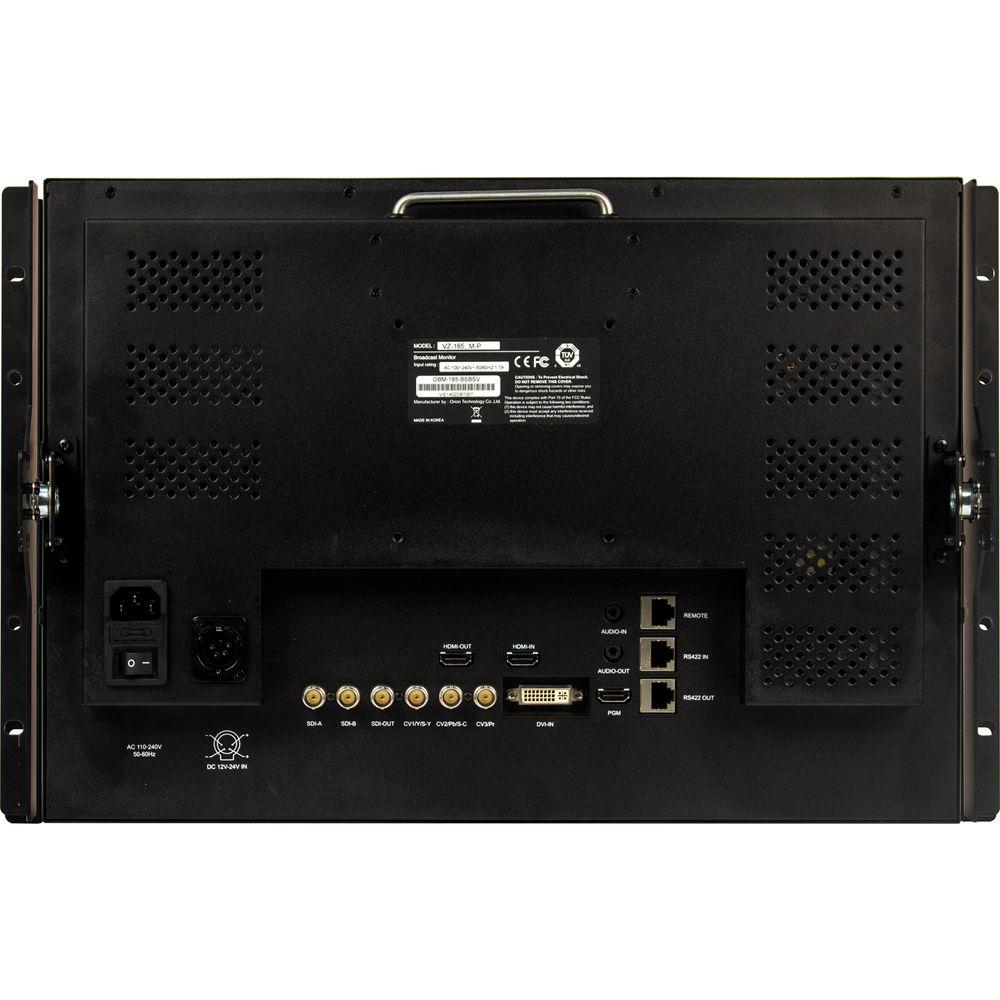 ViewZ VZ-185RM-P 7RU 18.5" 3G-SDI & 8-Bit Panel Video Production Rackmount Monitor
