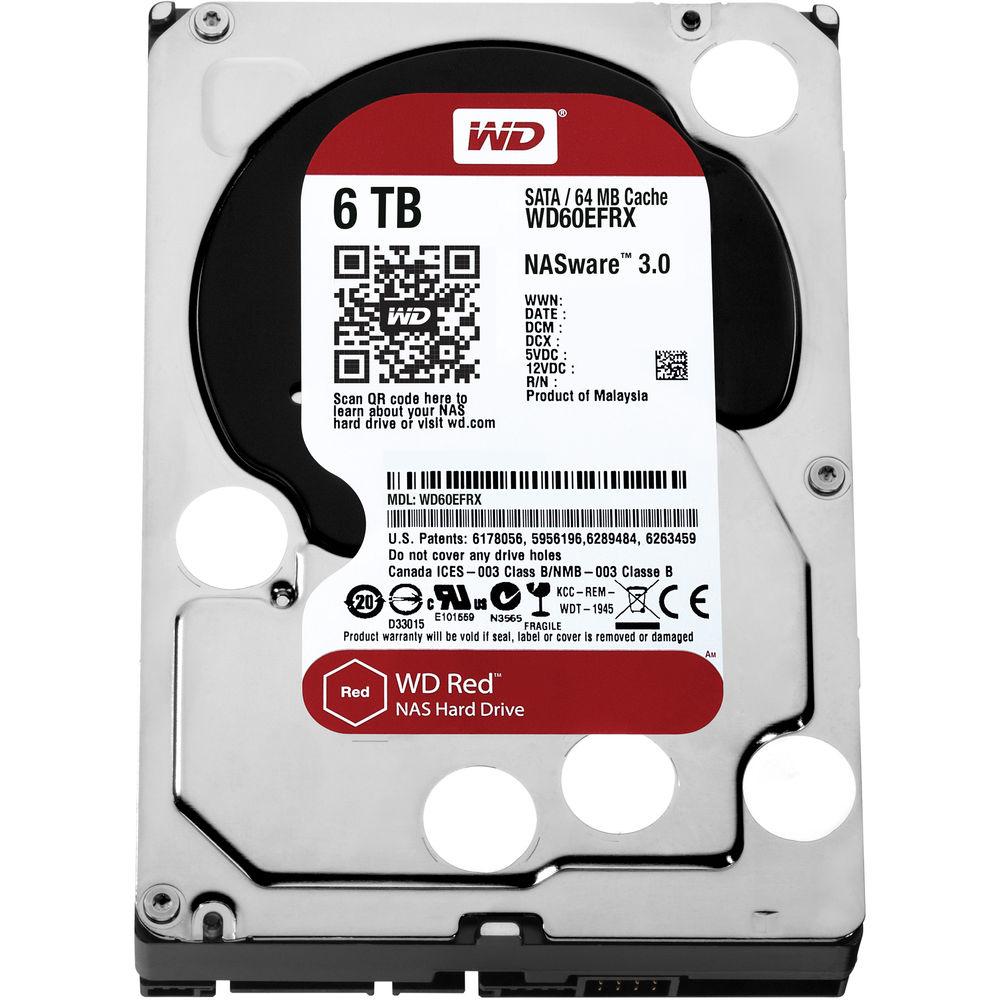 WD 6TB Red 5400 rpm SATA III 3.5" Internal NAS HDD