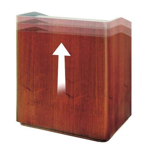 Da-Lite Yorkshire Adjustable Floor Lectern with Premium Sound System