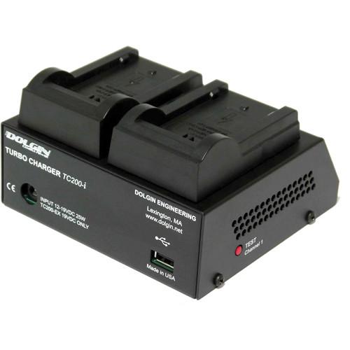Dolgin Engineering TC200-i Two-Position Simultaneous Battery Charger for Panasonic VW-VBG6 and CGA-E 625