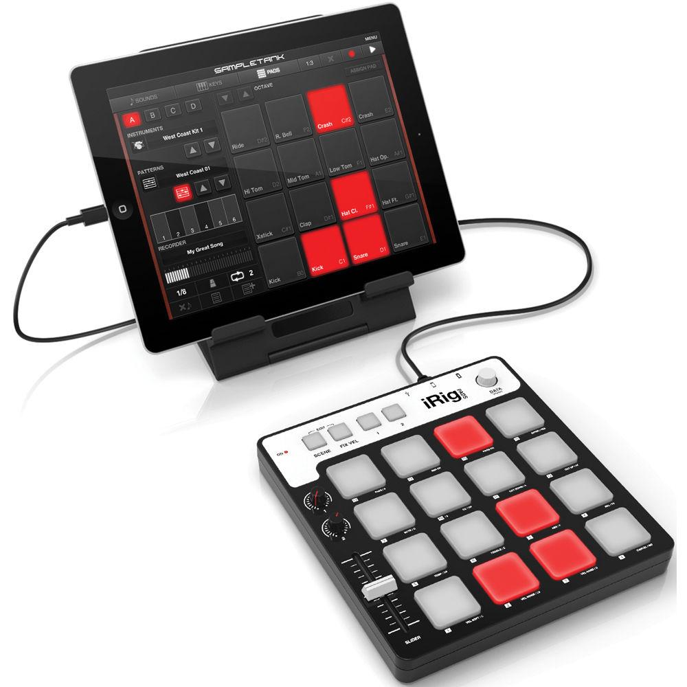 IK Multimedia iRig Pads MIDI Pad Controller for iOS, Android, Mac, and PC