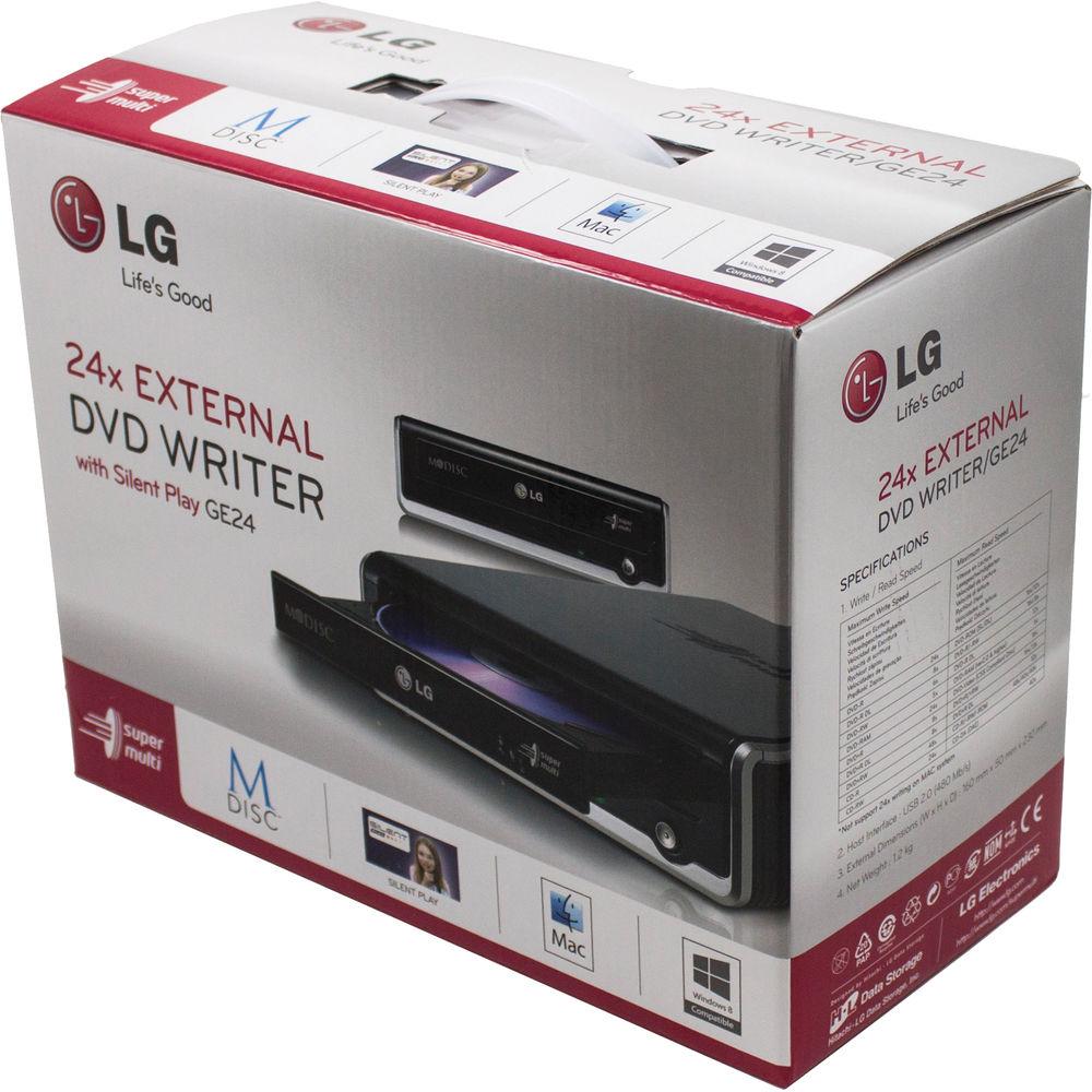 LG Super-Multi External 24x DVD Rewriter with M-DISC Support