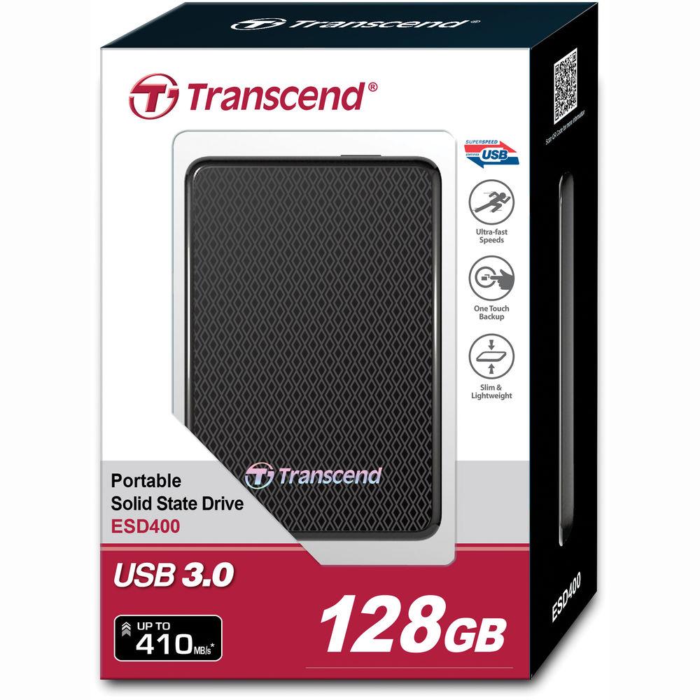 Transcend 128GB ESD400 USB 3.0 Portable Solid State Drive