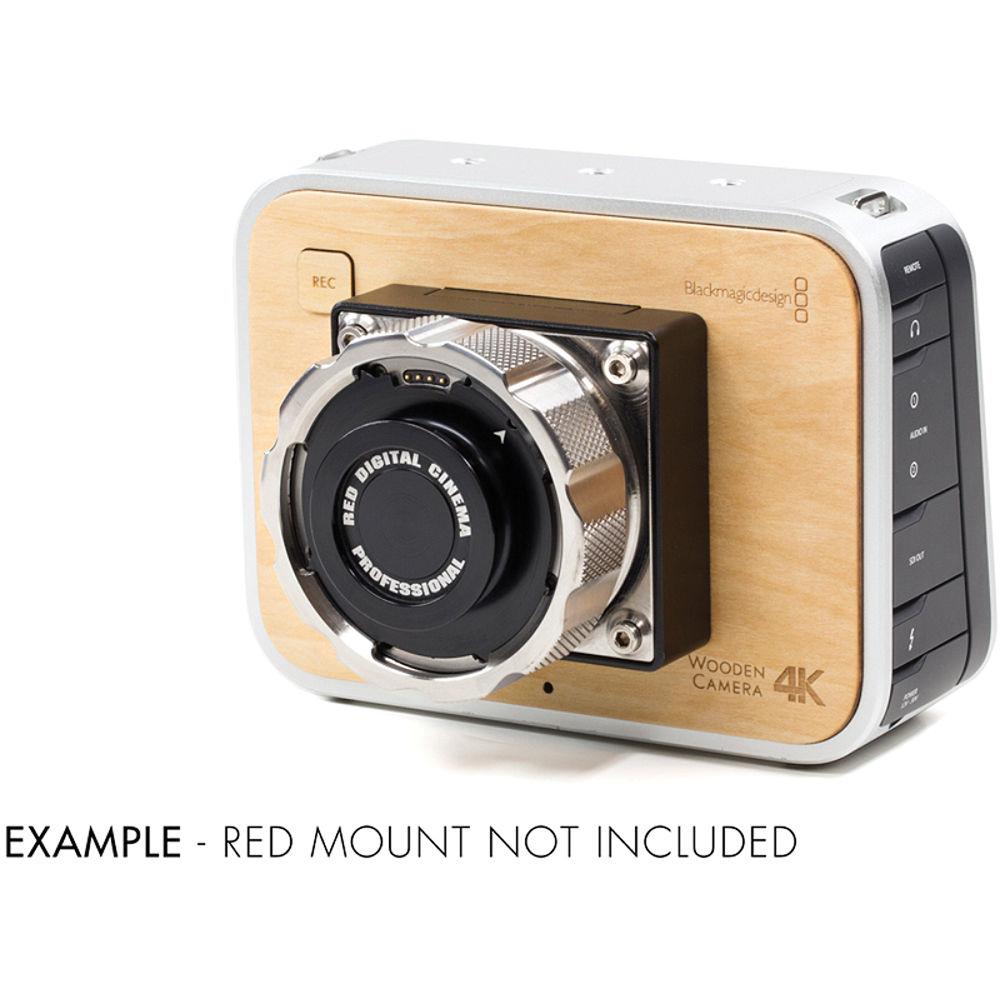 Wooden Camera Blackmagic Production Camera 4K Modification to RED Epic Scarlet Mount with PL Mount Adapter