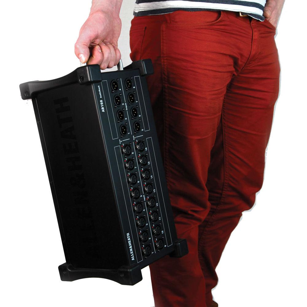 Allen & Heath AB168 Portable AudioRack 16 x 8 Audio Interface Stage Box for GLD and Qu Digital Mixing Systems