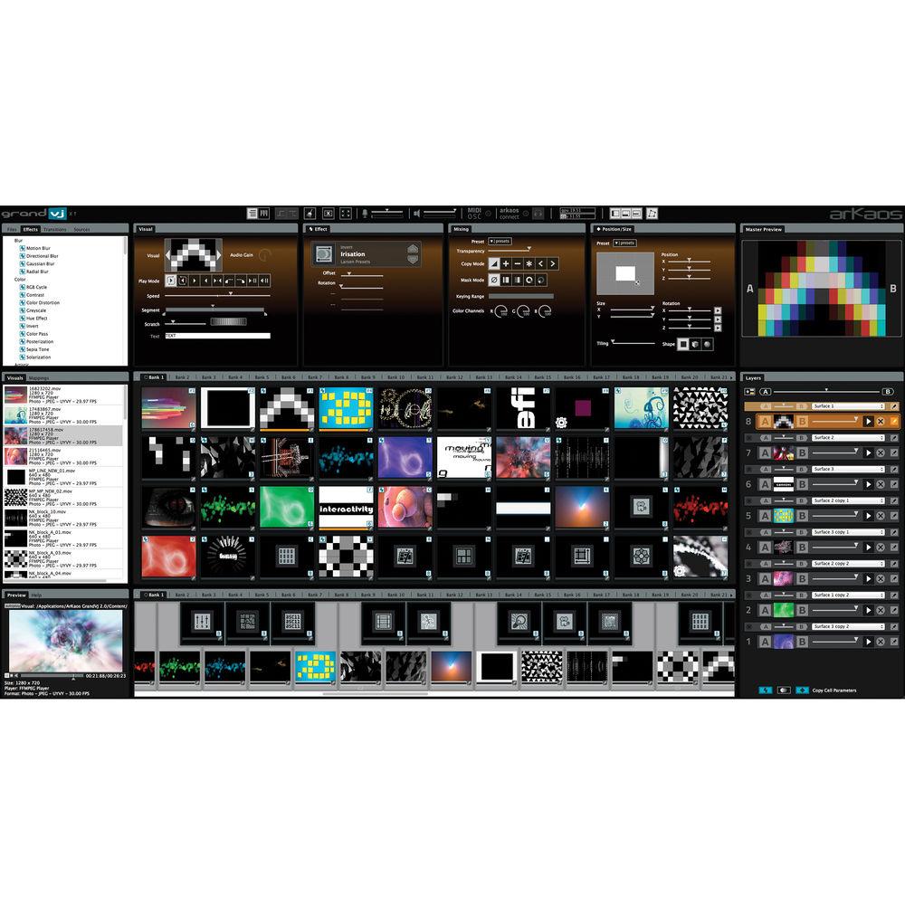 American DJ Grand VJ 2.0XT by Arkaos - VJ Software With Video Mapping Extension