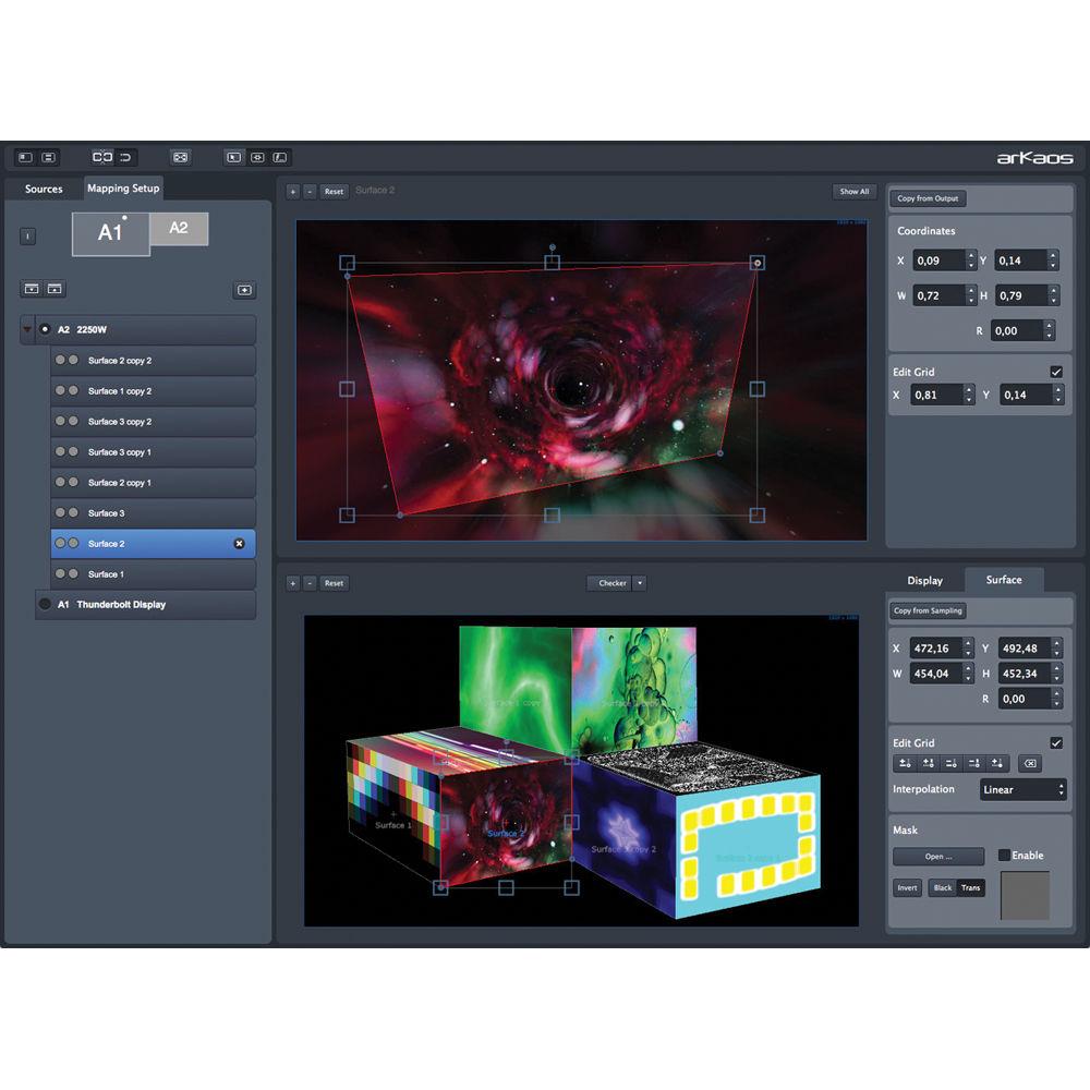 American DJ Grand VJ 2.0XT by Arkaos - VJ Software With Video Mapping Extension