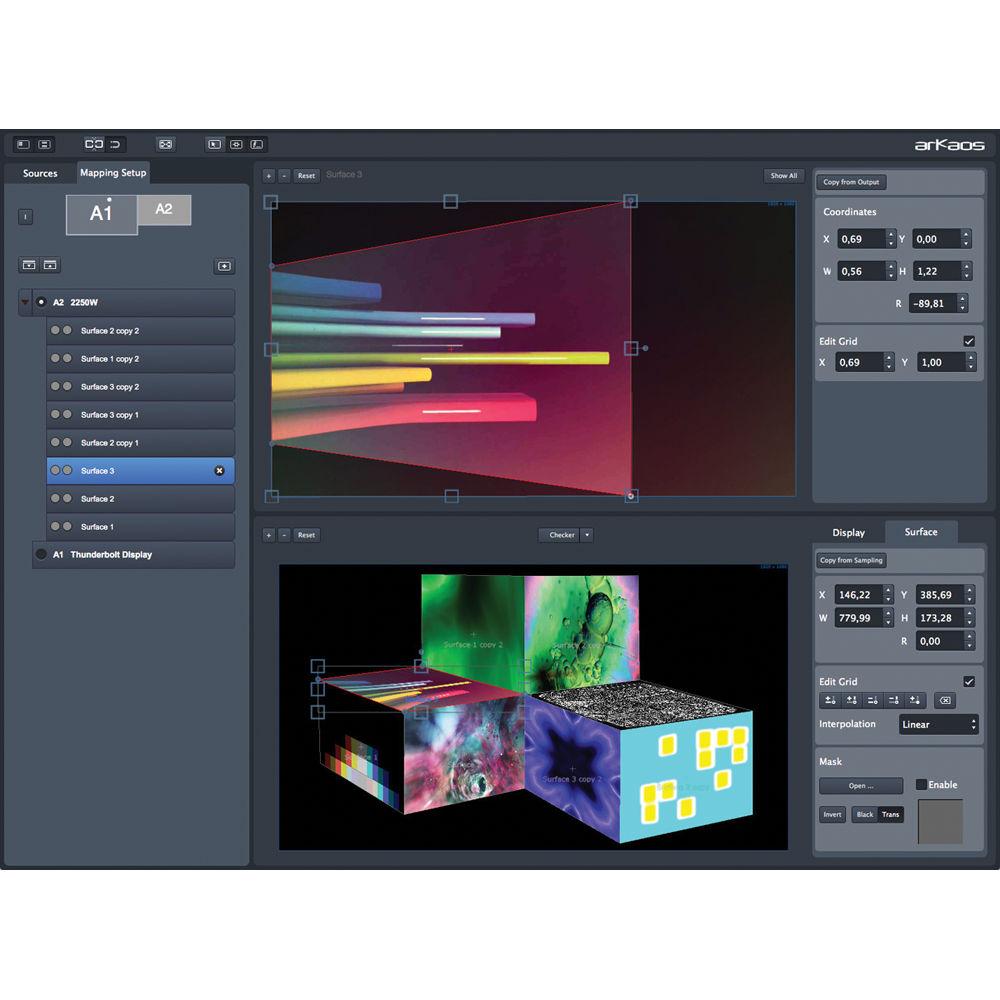 American DJ Grand VJ 2.0XT by Arkaos - VJ Software With Video Mapping Extension