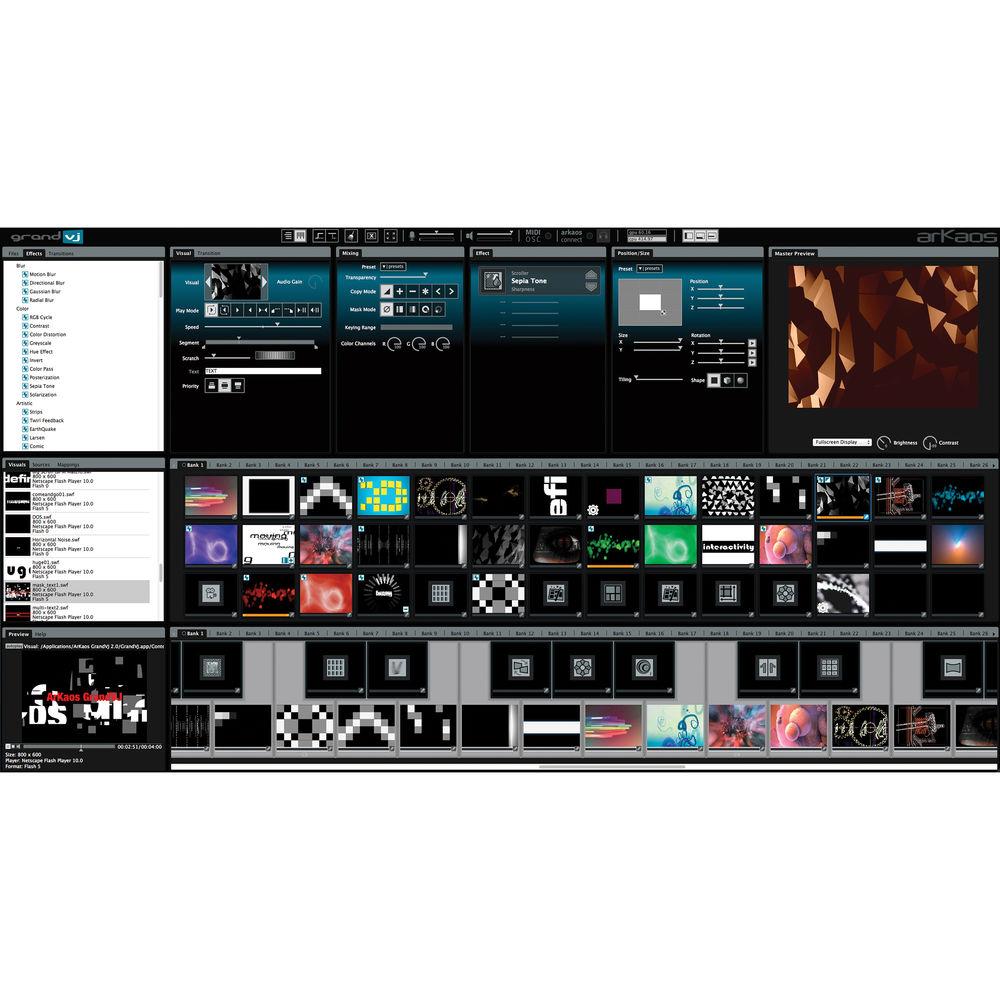 American DJ Grand VJ by Arkaos- Eight Layer Video Mix VJ Software