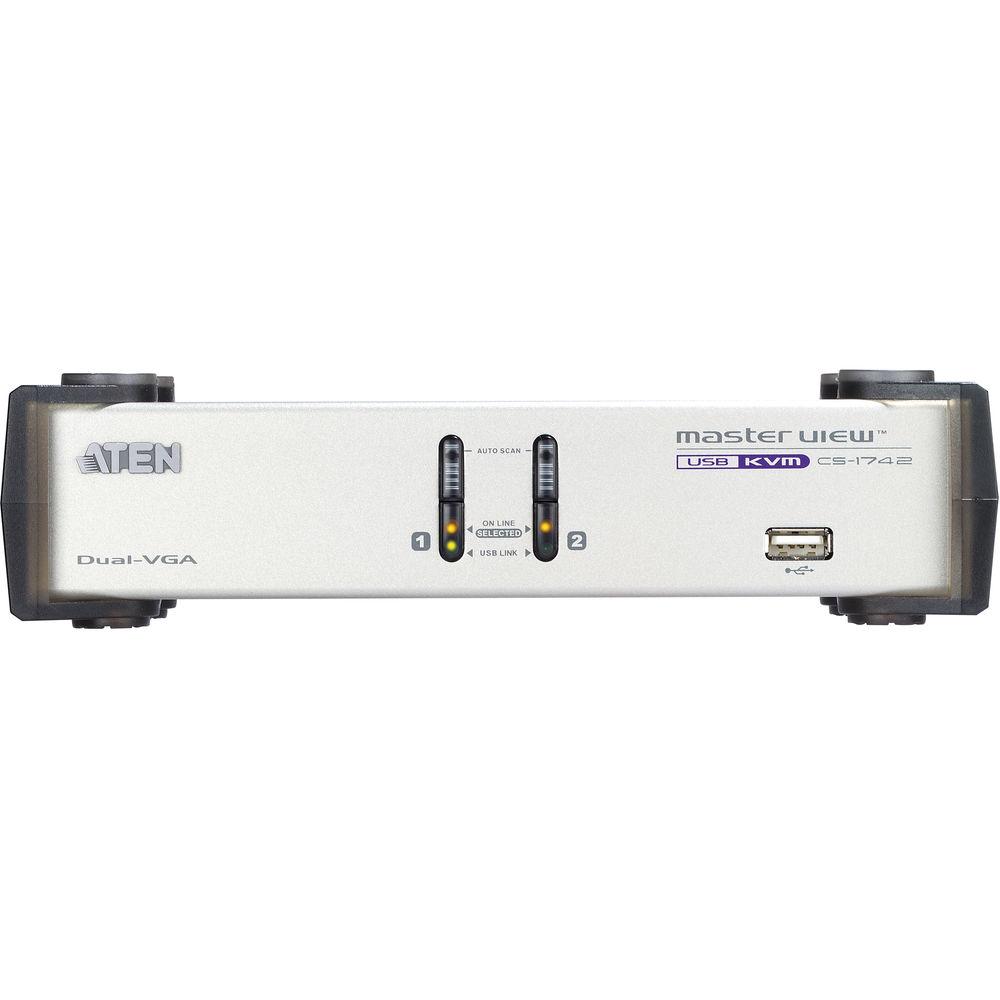 ATEN CS1742 2-Port USB Dual-View KVMP Switch