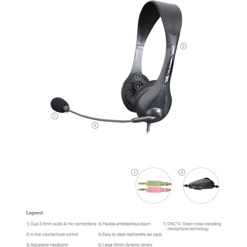 Cyber Acoustics AC-400MV Stereo Headset
