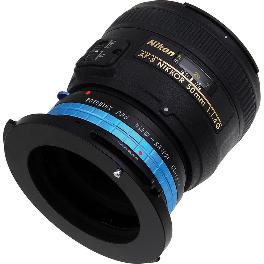 FotodioX Pro Lens Mount Adapter Nikon F, G DX to Sony FZ Mount