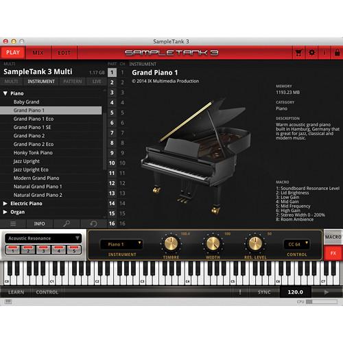 IK Multimedia SampleTank 3 Sample-Based Virtual Instrument
