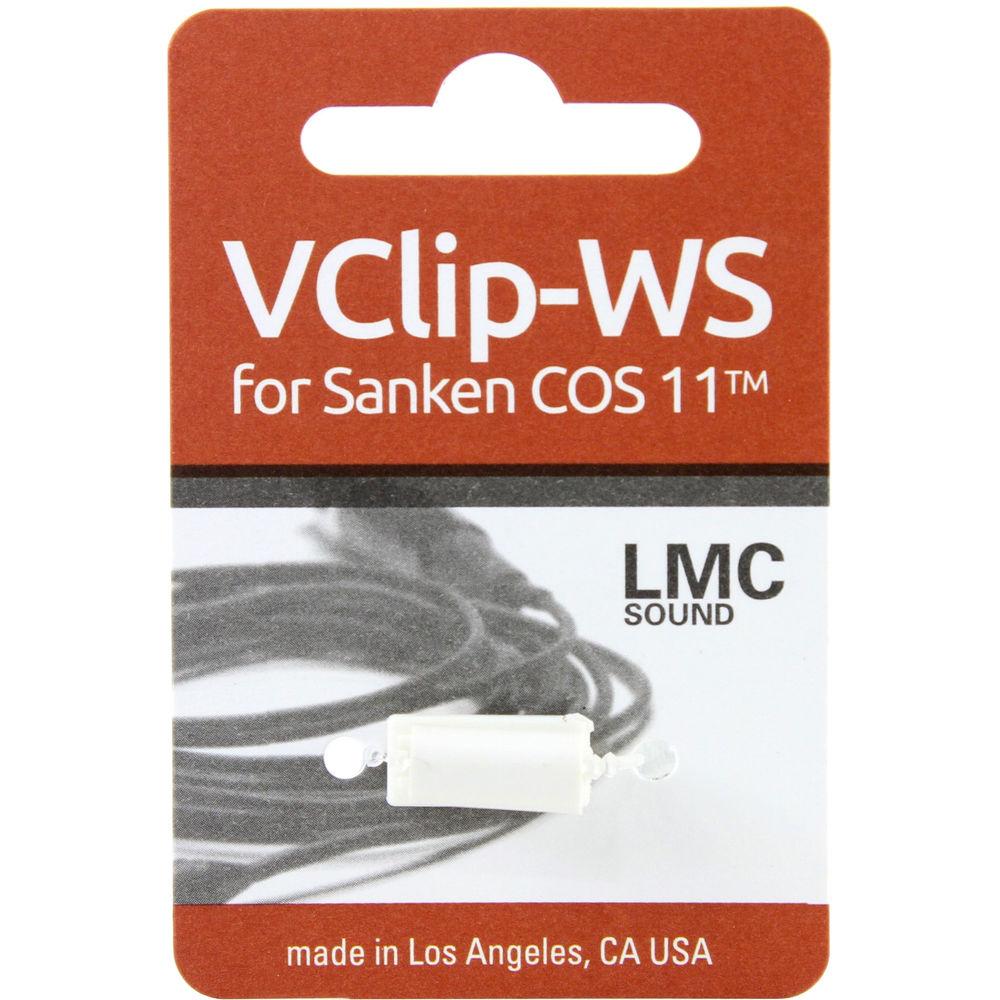 LMC Sound SANVPRWS-WHT Vampire Clip for Sanken COS-11 Lavalier Mic with WS-11 Windscreen