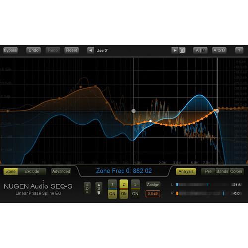 NuGen Audio SEQ-S Linear Phase EQ - Spline "Match" EQ Plug-In