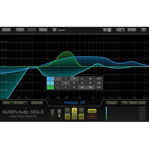 NuGen Audio SEQ-S Linear Phase EQ - Spline "Match" EQ Plug-In