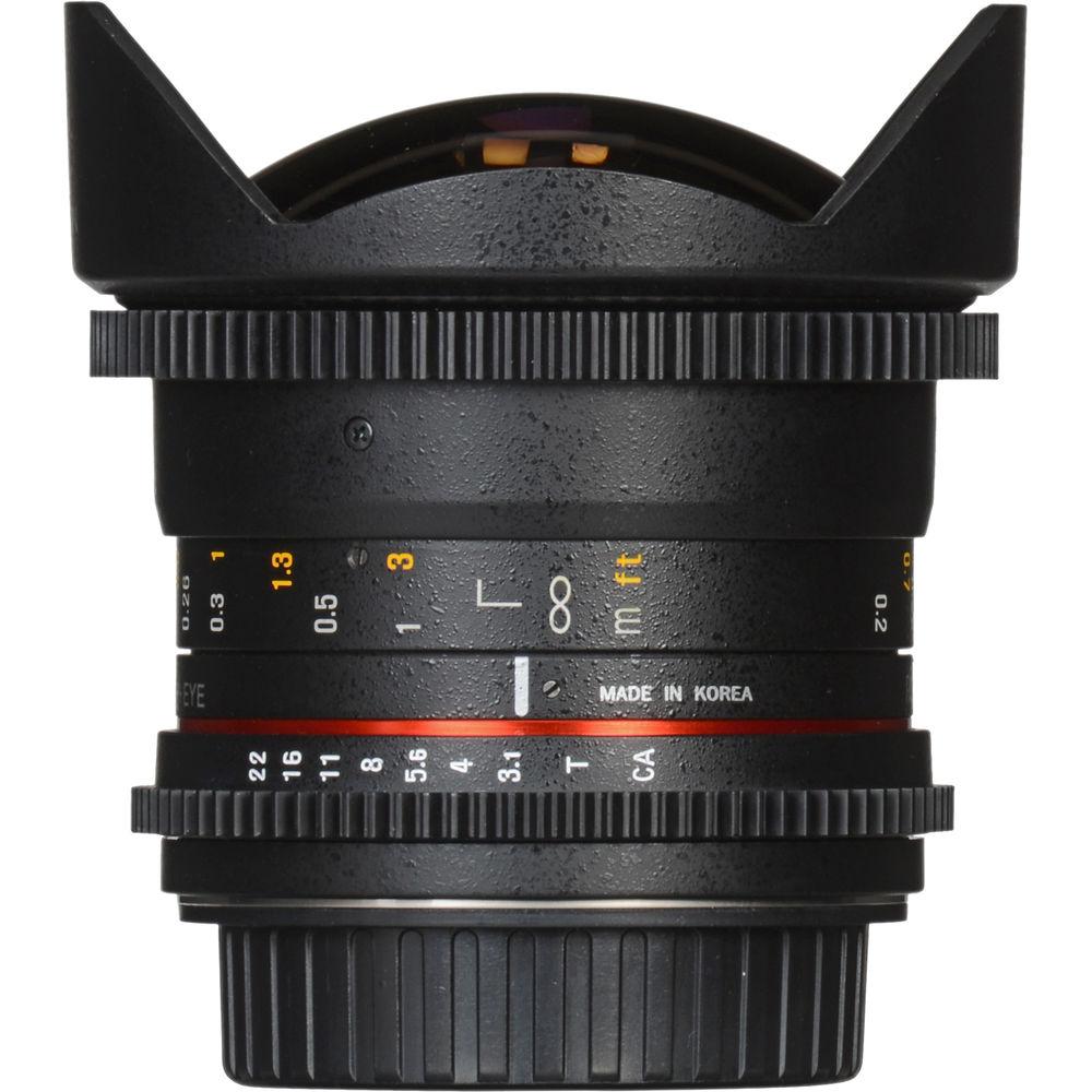 Rokinon 12mm T3.1 ED AS IF NCS UMC Cine DS Fisheye Lens for Canon EF Mount
