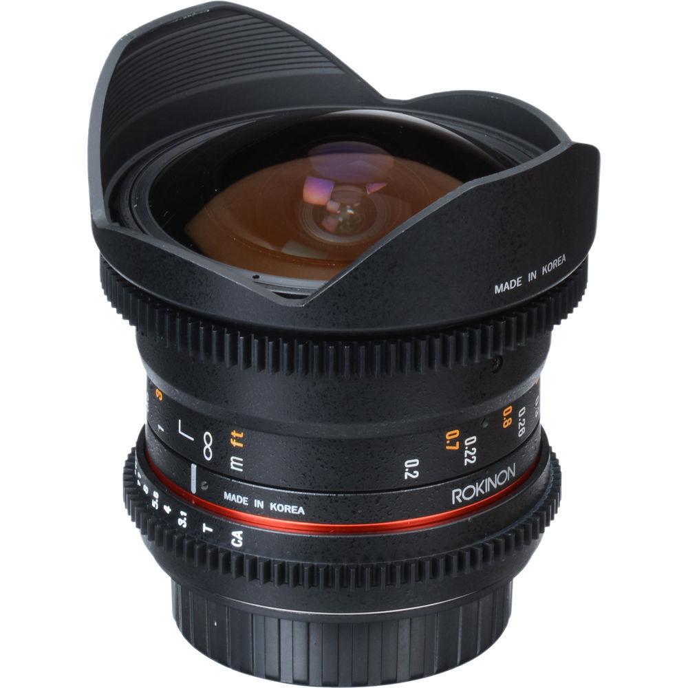 Rokinon 12mm T3.1 ED AS IF NCS UMC Cine DS Fisheye Lens for Canon EF Mount