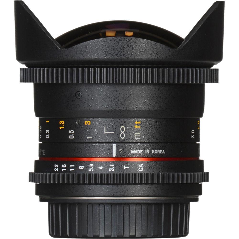 Rokinon 12mm T3.1 ED AS IF NCS UMC Cine DS Fisheye Lens for Nikon F Mount