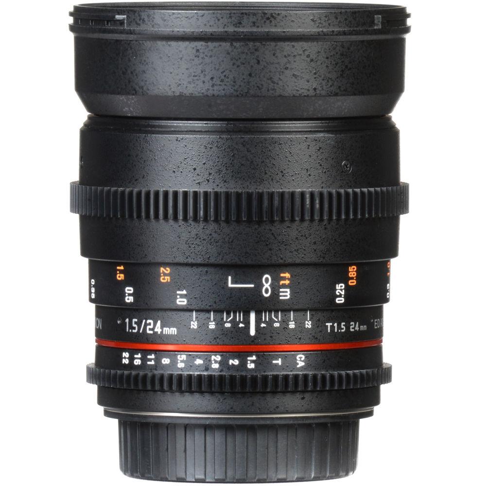 Rokinon 24mm T1.5 Cine DS Lens for Canon EF Mount