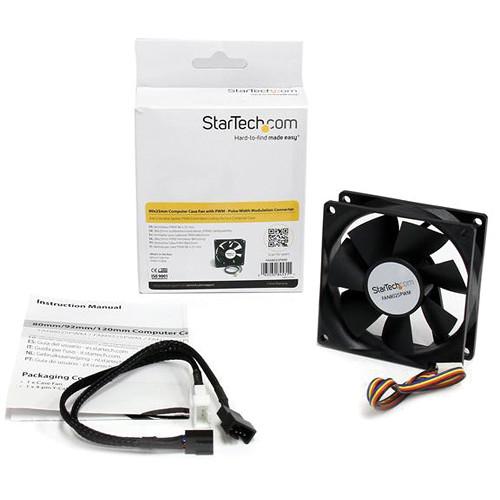 StarTech 80mm Computer Case Fan with PWM Connector, StarTech, 80mm, Computer, Case, Fan, with, PWM, Connector