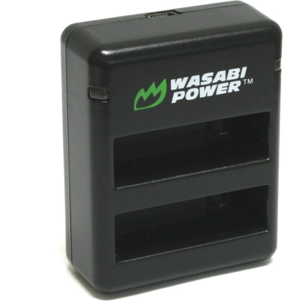 Wasabi Power Dual Charger with Two Batteries for GoPro HERO4