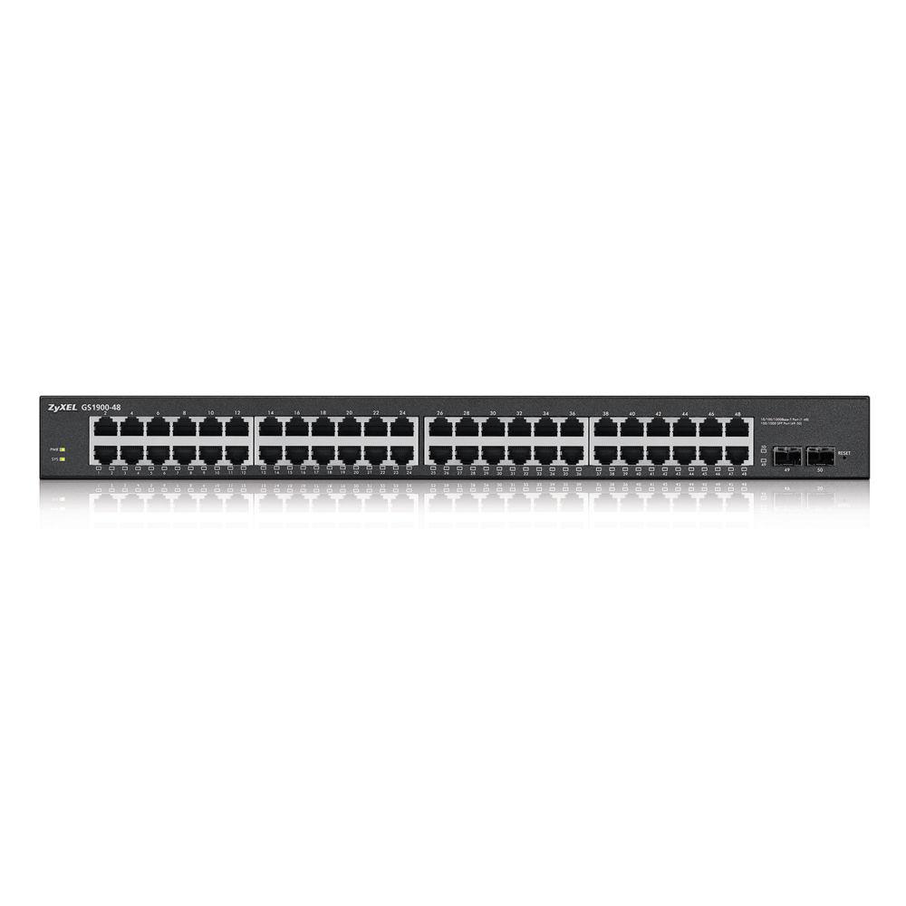 ZyXEL GS1900 Series 48-Port GbE Smart Managed Switch with GbE Uplink