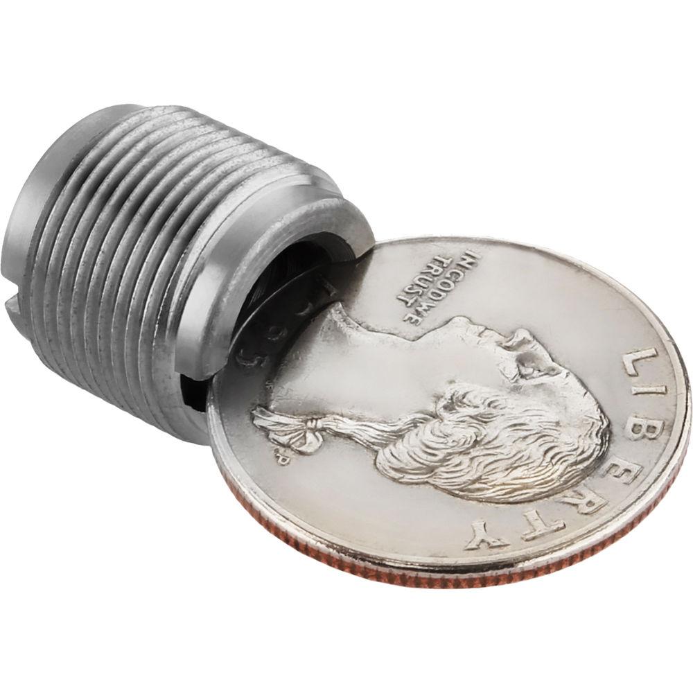 Auray 5 8" Male to 3 8" & 1 4"-20 Female Combo Reversible Thread Adapter