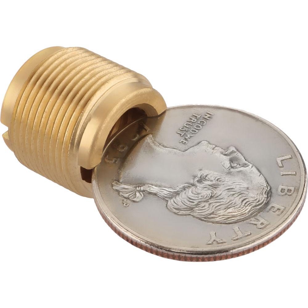 Auray 5 8" Male to 3 8" & 1 4"-20 Female Combo Reversible Thread Adapter