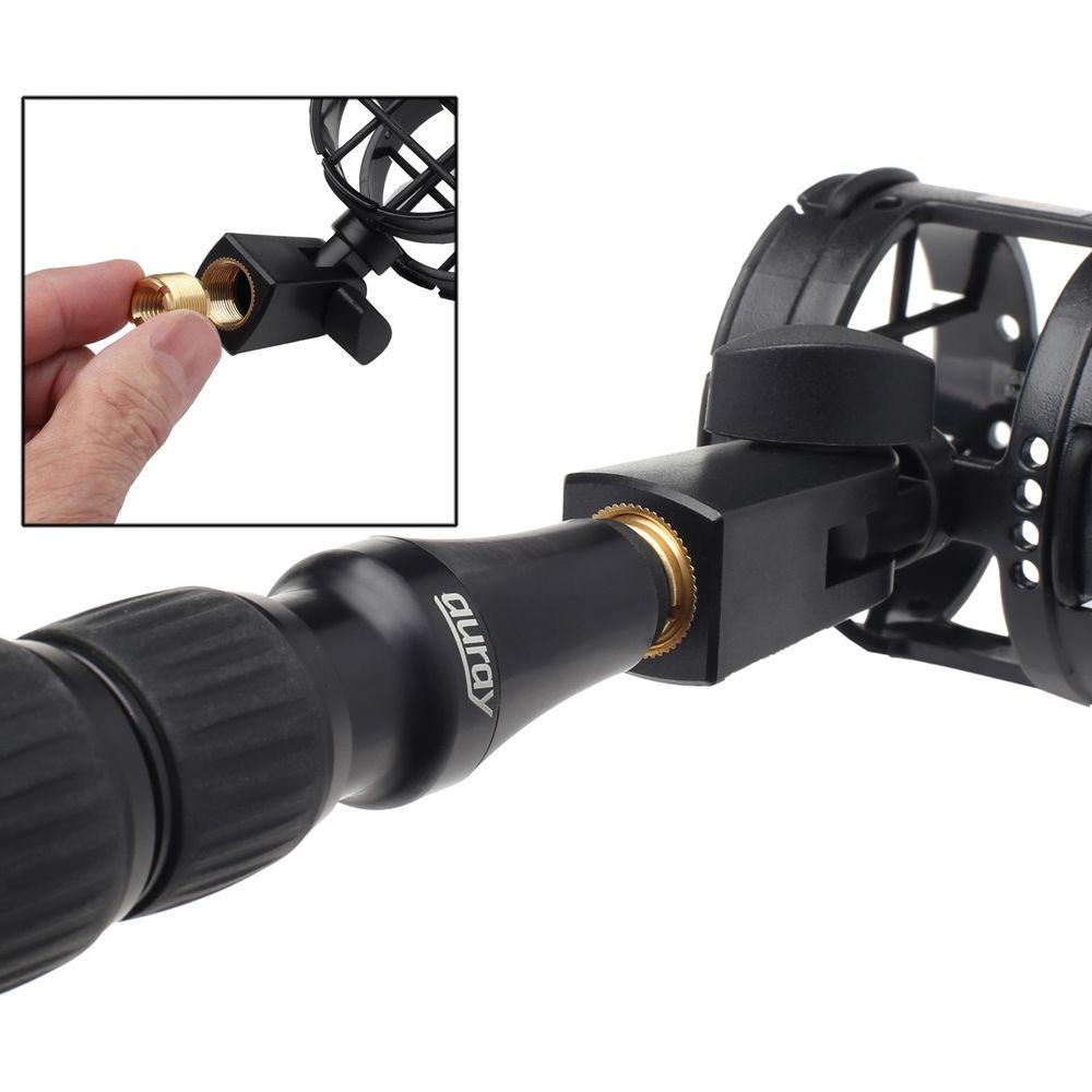 Auray 5 8" Male to 3 8" & 1 4"-20 Female Combo Reversible Thread Adapter