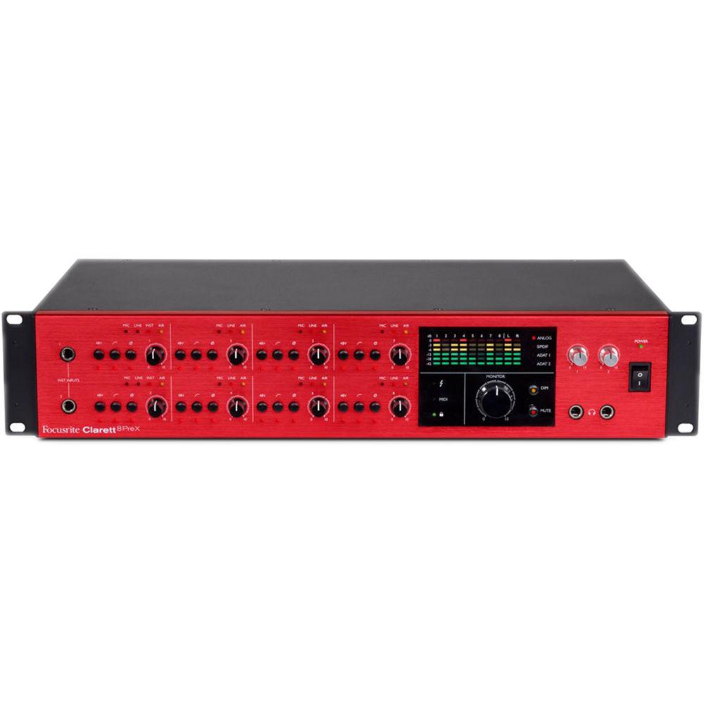 Focusrite Clarett 8PreX 26x28 Thunderbolt Audio Interface