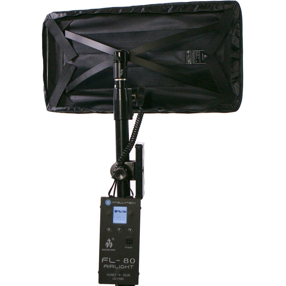 Intellytech Socanland FL-80 Airlight Bi-Color 10x20" LED Panel Kit with V-Mount Battery Plate