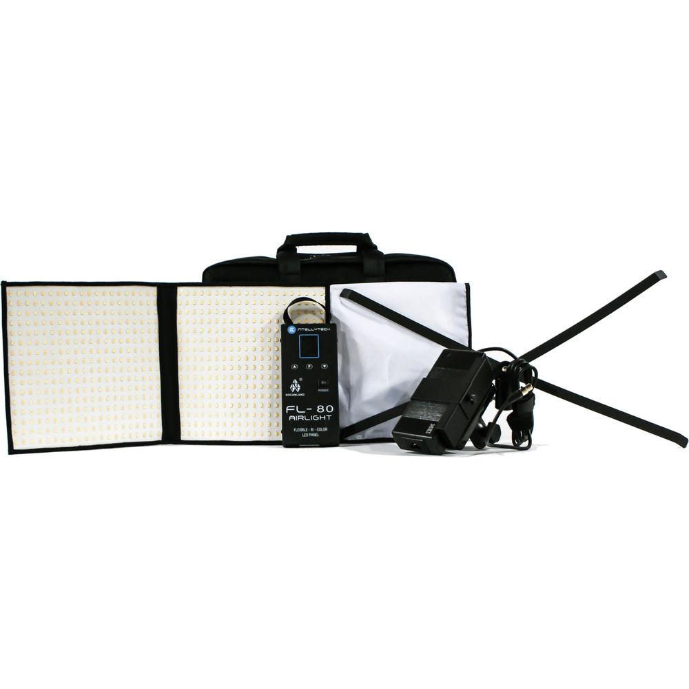 Intellytech Socanland FL-80 Airlight Bi-Color 10x20" LED Panel Kit with V-Mount Battery Plate